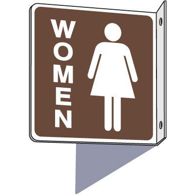 Women's 2-Way Restroom Sign