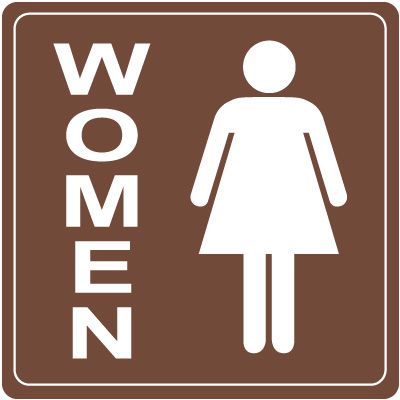 Women's Restroom Decor Signs