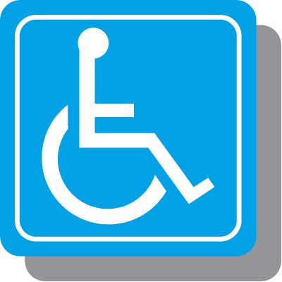 Handicapped Symbol Decor Signs