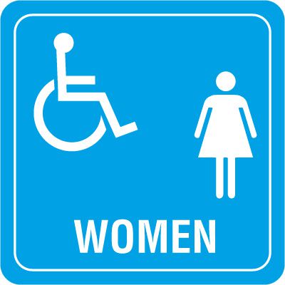 ADA Women's Restroom Signs