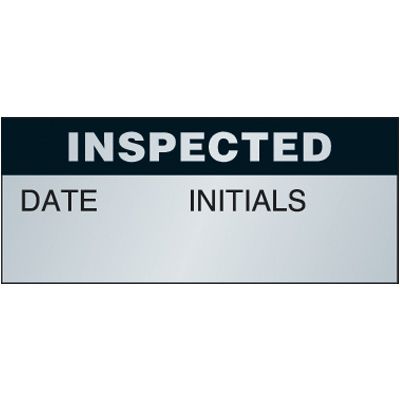 Inspected Aluminum Status Label