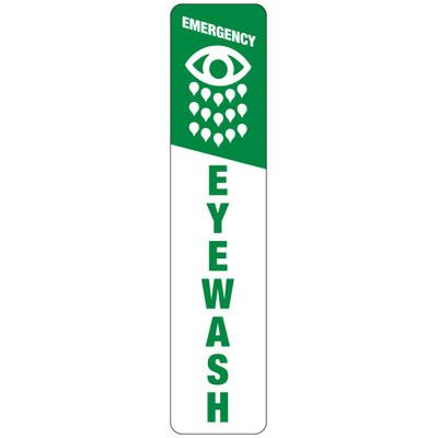 Emergency Eyewash Sign (With Graphic)