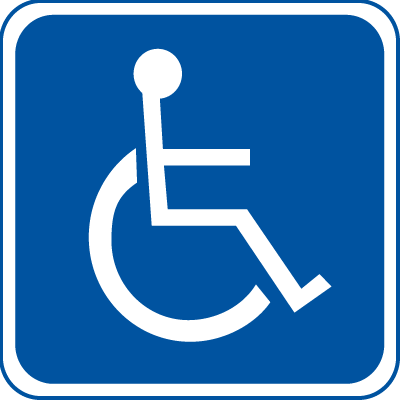 Handicap Symbol Signs - Indoor