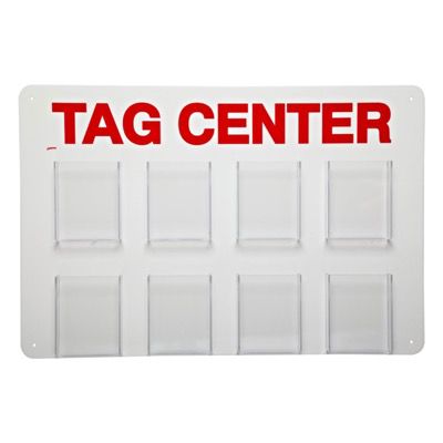 Information Center: Polystyrene, Red on White, 15.75 in H x 23.5 in W x 2 in D