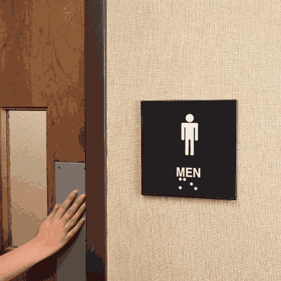 Braille Signs - Men