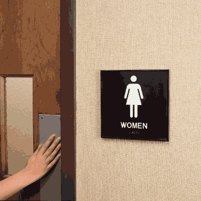Women's Restroom Braille Signs - Injection Molded Signs