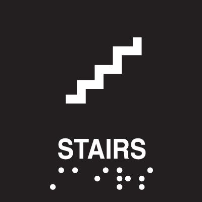 Stairs Braille Signs - Injection Molded Signs