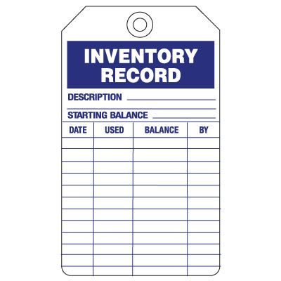 Inventory Record Tag