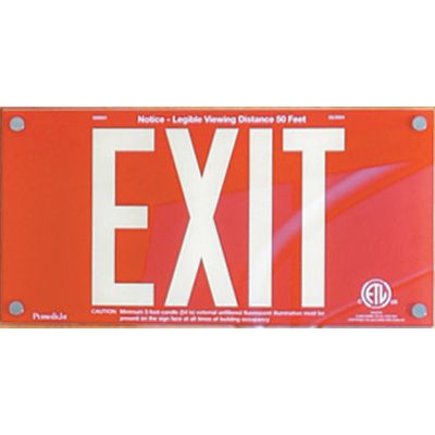 Photoluminescent Acrylic Emergency Exit Sign