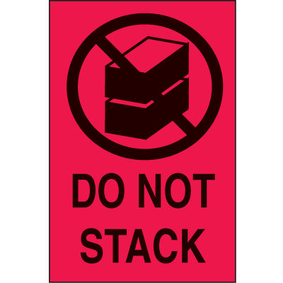 International Shipping Labels - Do Not Stack