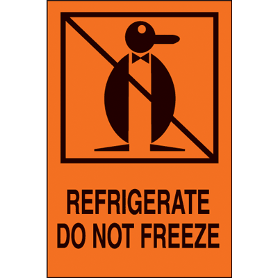 International Shipping Label - Refrigerate Do Not Freeze