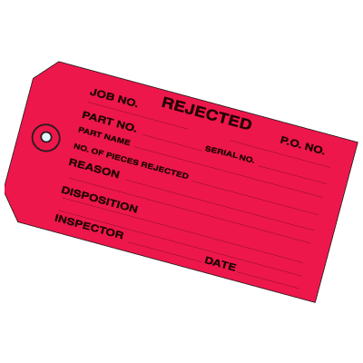 Rejected Inventory Tags