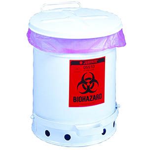 Justrite® Biohazard Waste Can