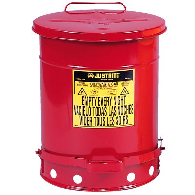 Justrite® Oily Waste Safety Can