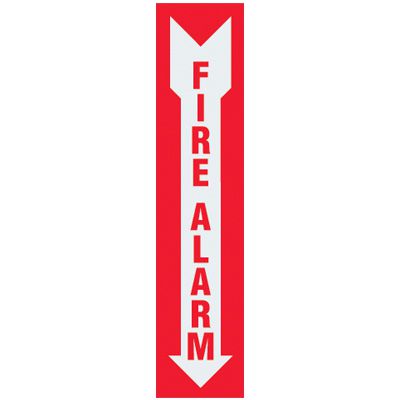 Slim-Line Fire Alarm Label