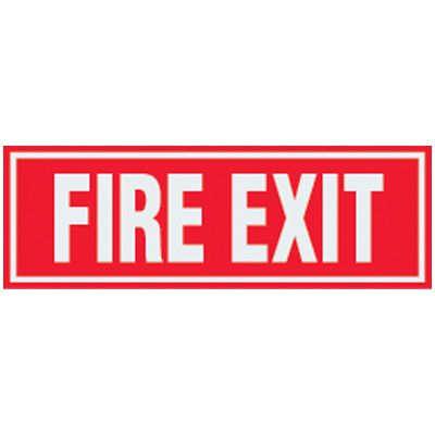 Fire Exit Label