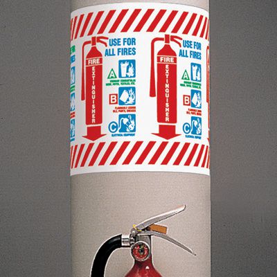 Fire Extinguisher Use For All Fires - Wrap Around Labels