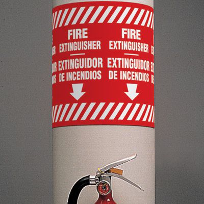 Bilingual Fire Extinguisher - Wrap Around Label