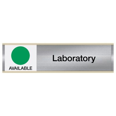 Engraved Facility Sliders - Laboratory-Available/In Use
