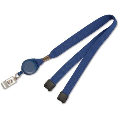 Lanyard Badge Reel Combo/Navy Blue