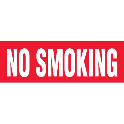 Large No Smoking Decal - No Smoking