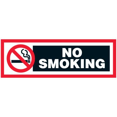 No Smoking Decal - No Smoking (Symbol)