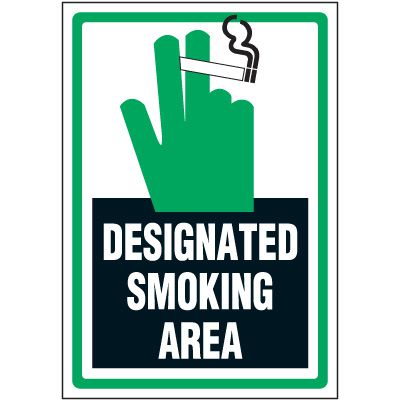 Smoking Area Label