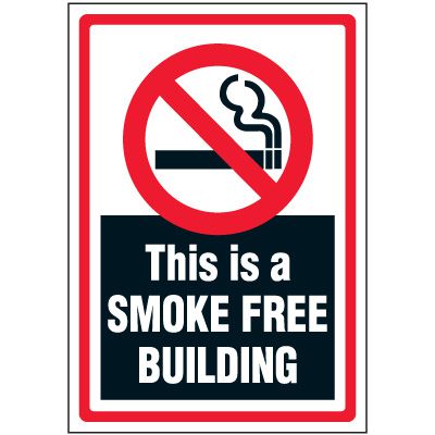 No Smoking Decal - This is a Smoke Free Building