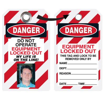 EZ Photo Lockout Tags - Do Not Operate Equipment