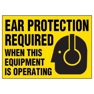 Ear Protection Warning Markers