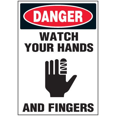 Watch Hands Warning Labels