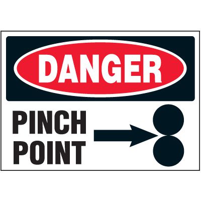 Pinch Point Warning Labels