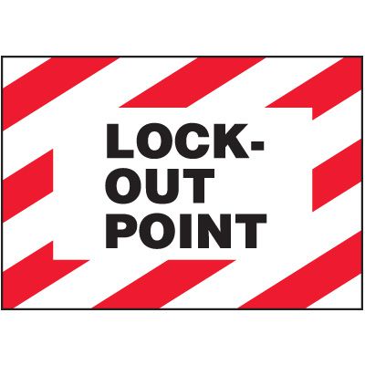 Lockout Labels - Lock-Out Point