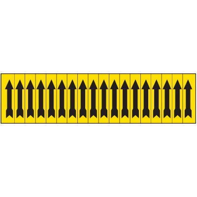 Directional Flow Arrow Labels - Yellow