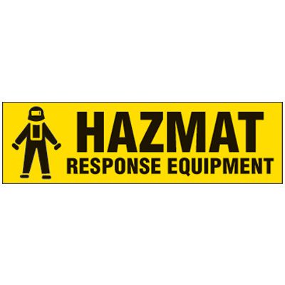 Magnetic Labels - Hazmat Response Equipment