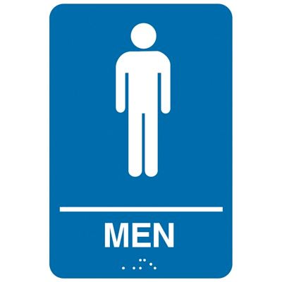 Economy Braille Signs - Men