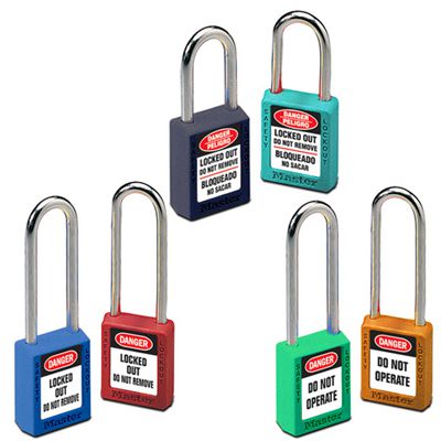 Master Lock® 410 Zenex™ Thermoplastic Safety Padlocks