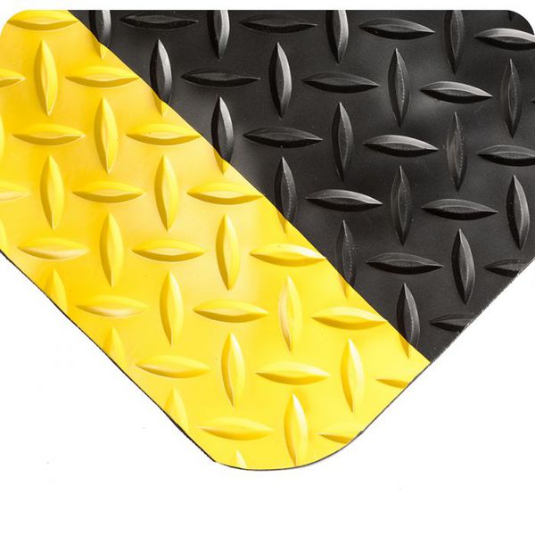 SMART Diamond-Plate Mat-Black/Yellow