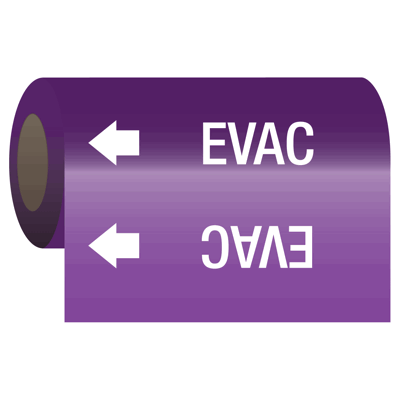 Evac - Medical Gas Pipe Markers-On-A-Roll