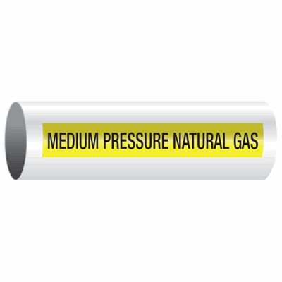 Medium Pressure Natural Gas - Opti-Code® Self-Adhesive Pipe Markers