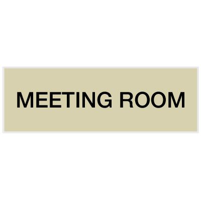 Meeting Room - Engraved Standard Worded Signs