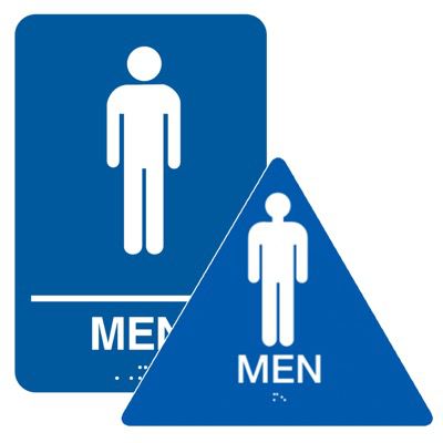 California Restroom Sign Sets - Men