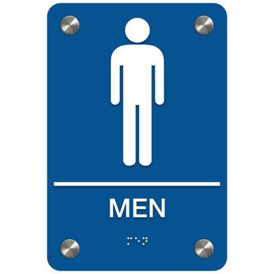 Men - Premium ADA Restroom Signs
