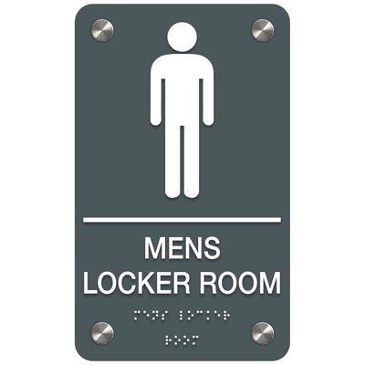 Premium ADA Signs - Men's Locker Room