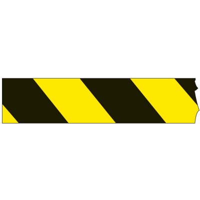 Mini Barricade Tape - Caution Stripe