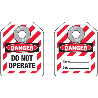 DuroTag™ Danger Do Not Operate Mini Lockout Tags