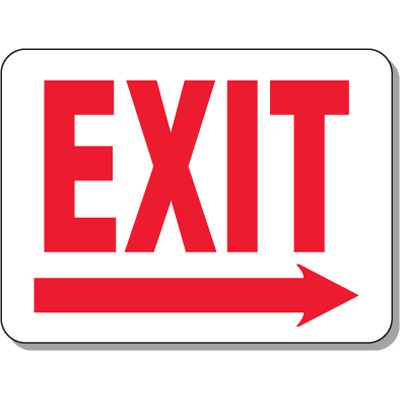 Exit Sign (Right Arrow)