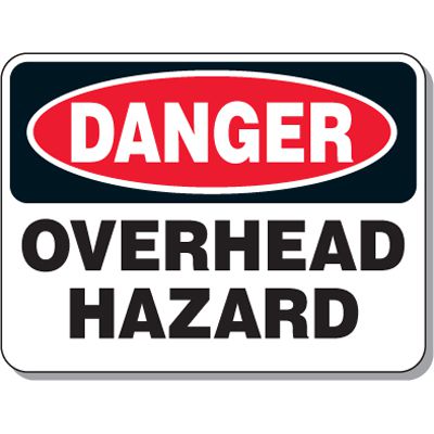 Giant Clearance & Crane Signs - Danger Overhead Hazard