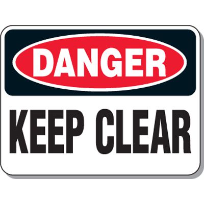 Hazardous Work Zone Mining Signs - Danger Keep Clear