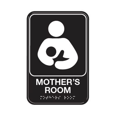 Mother's Room W/ Symbol - ADA Braille Tactile Signs